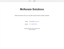 Tablet Screenshot of mck.com.au